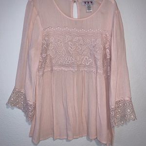 Pearl pink blouse